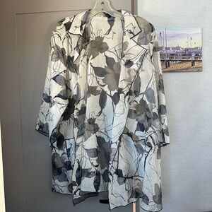 Floral Sheer Kimono Jacket
